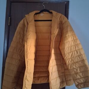 Amazon Essentials Women's Mustard Puffer Jacket